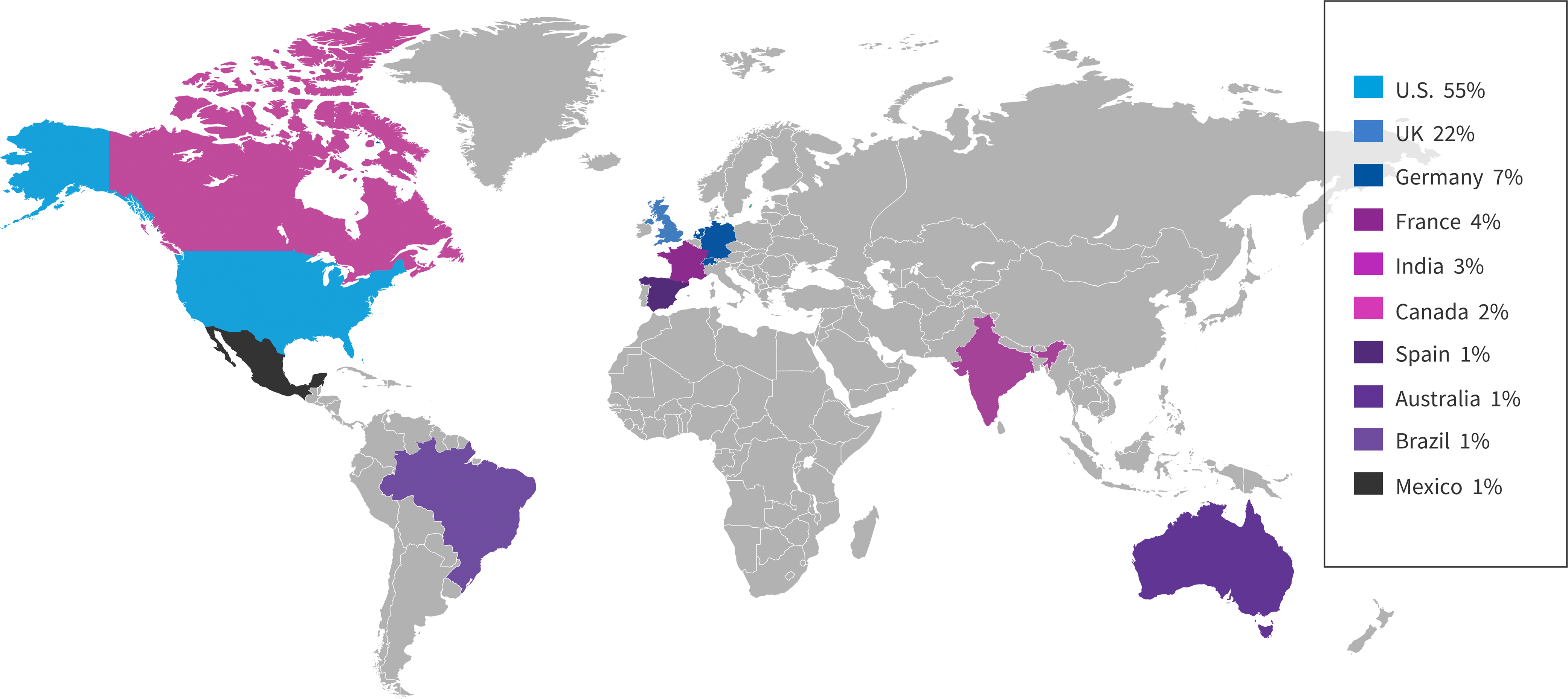 Chart: Where are your headquarters located?