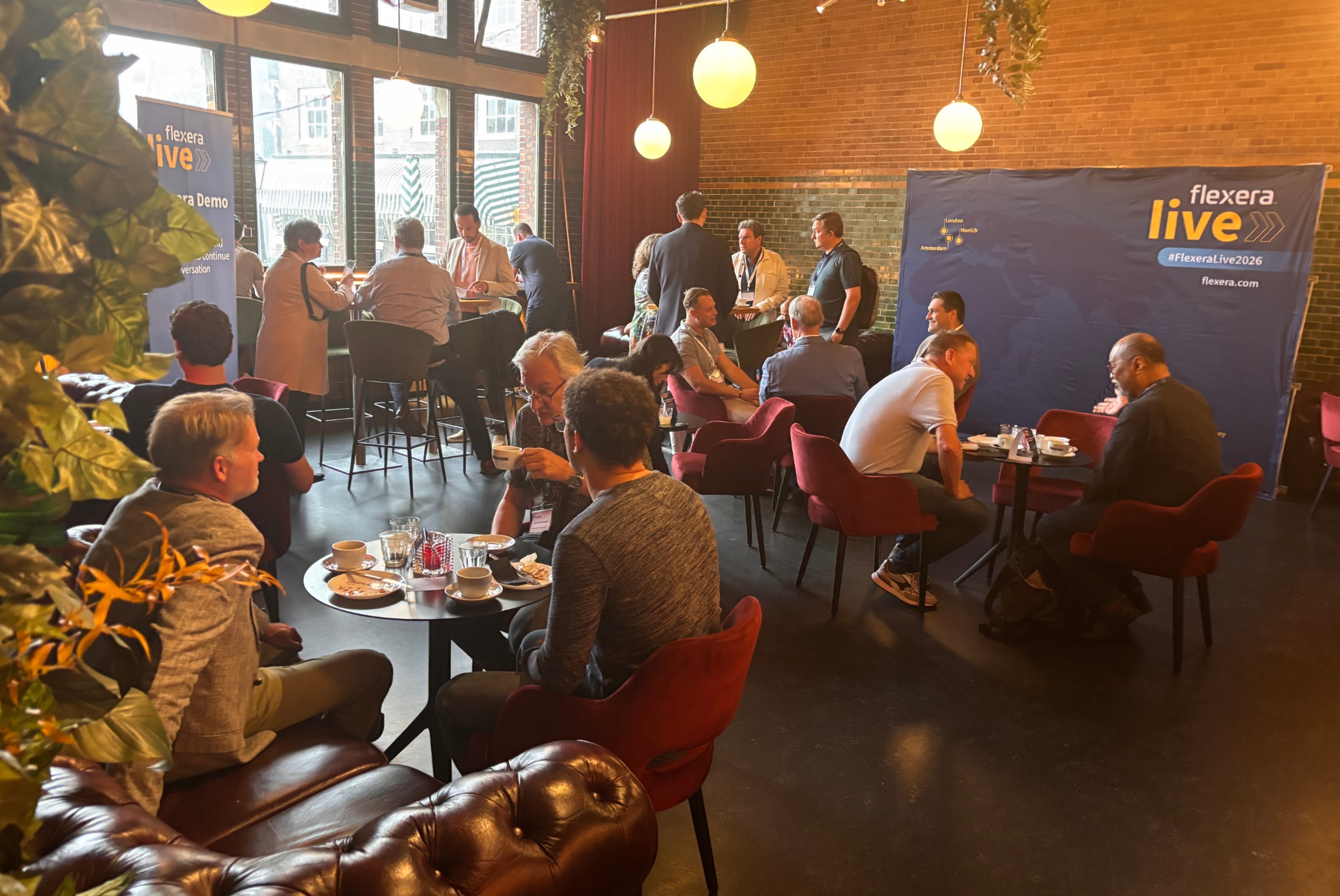 Flexera Live Amsterdam attendees networking