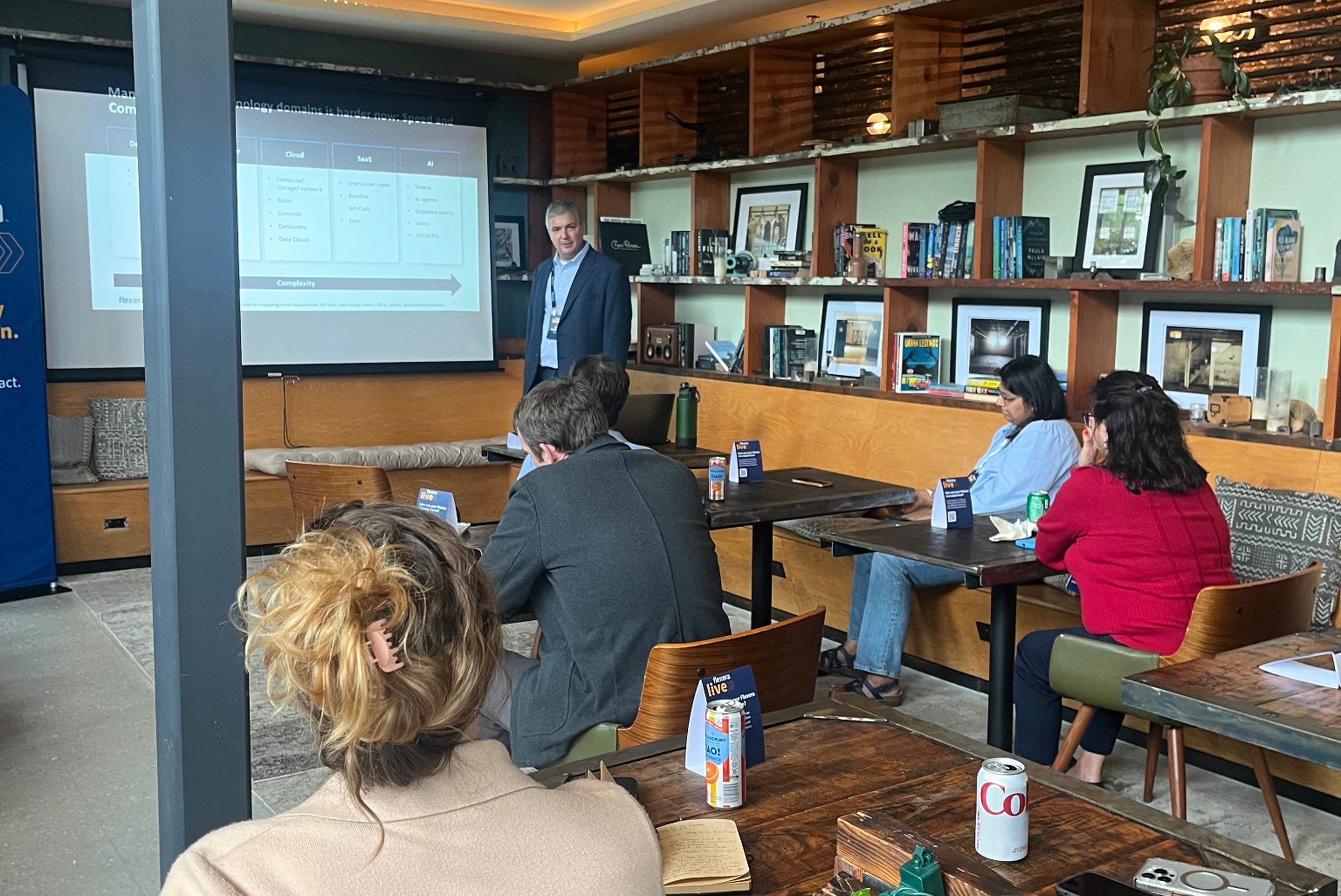 Flexera Live attendees in a breakout room