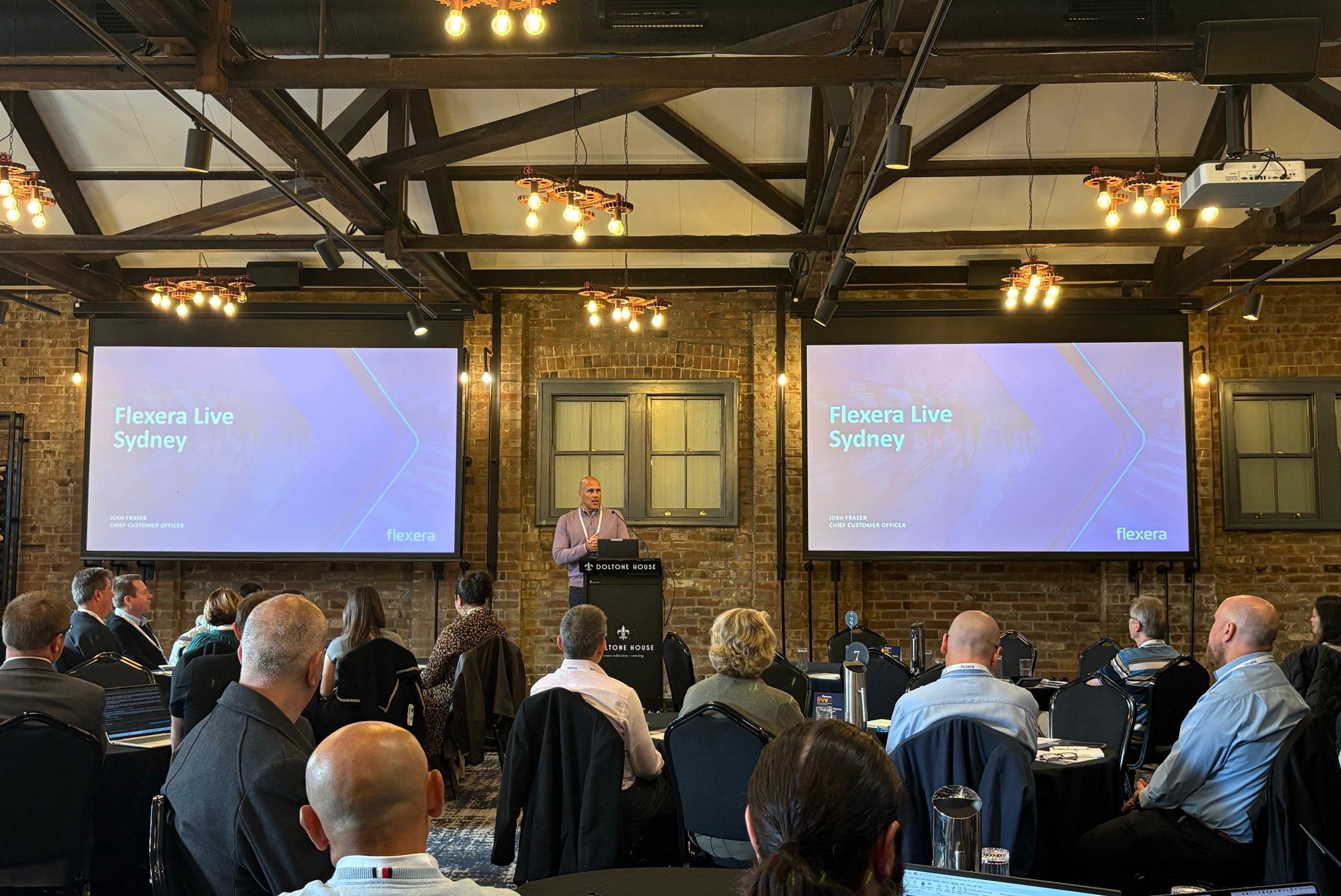 Flexera Live speaker presenting