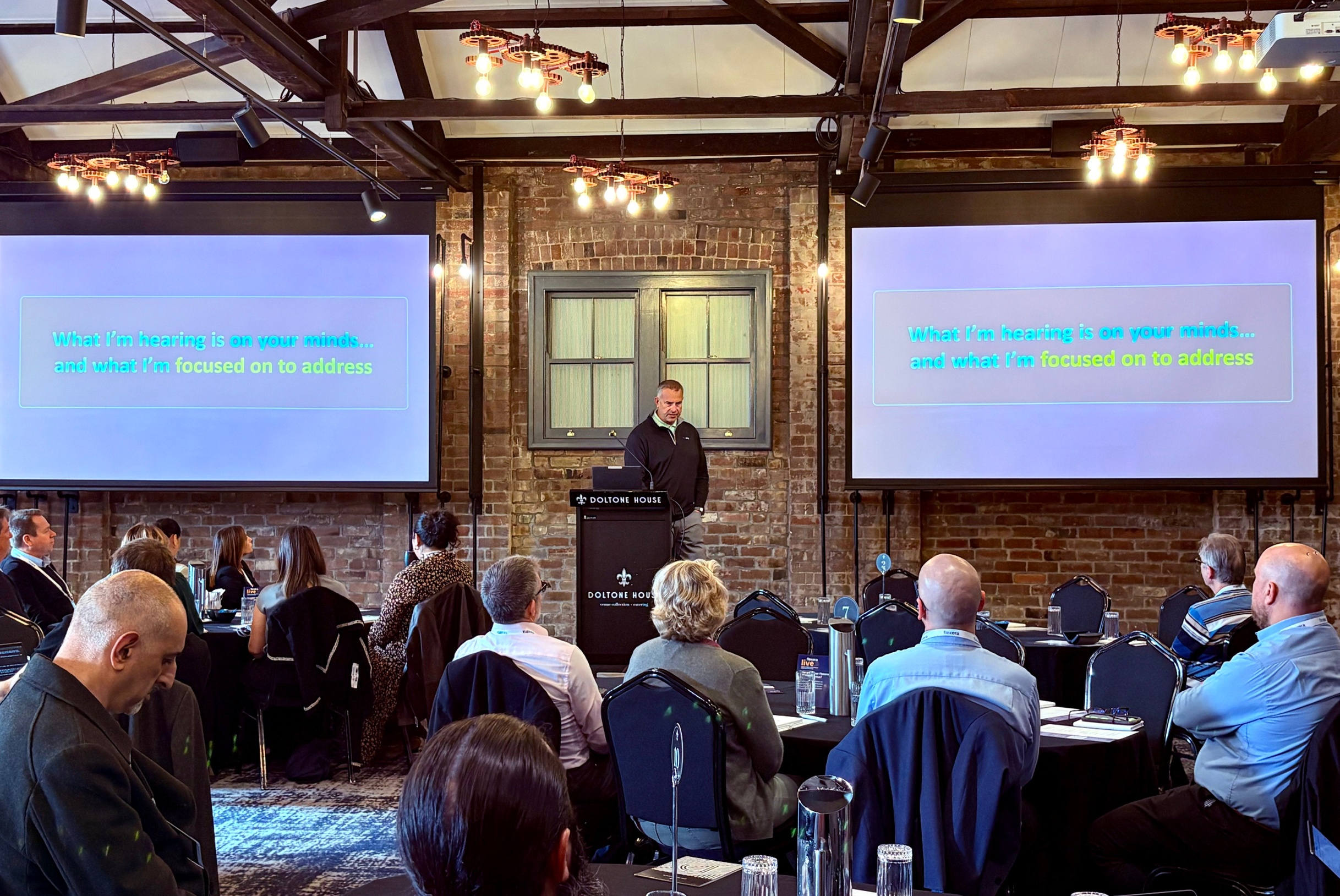 Flexera Live speaker presenting