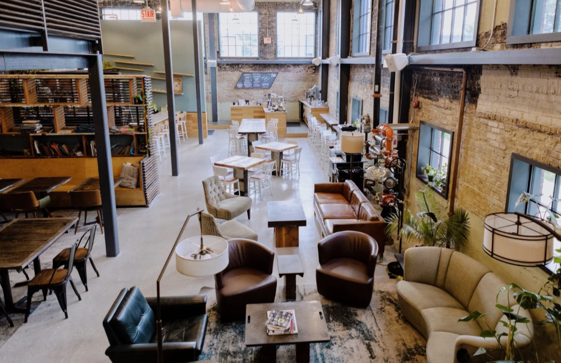 Guild Row interior with seating
