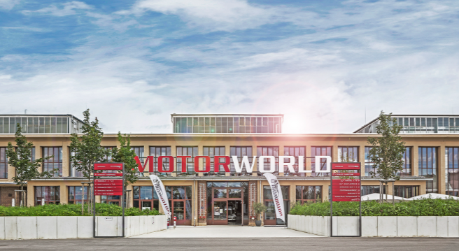 Motorworld front of thw building